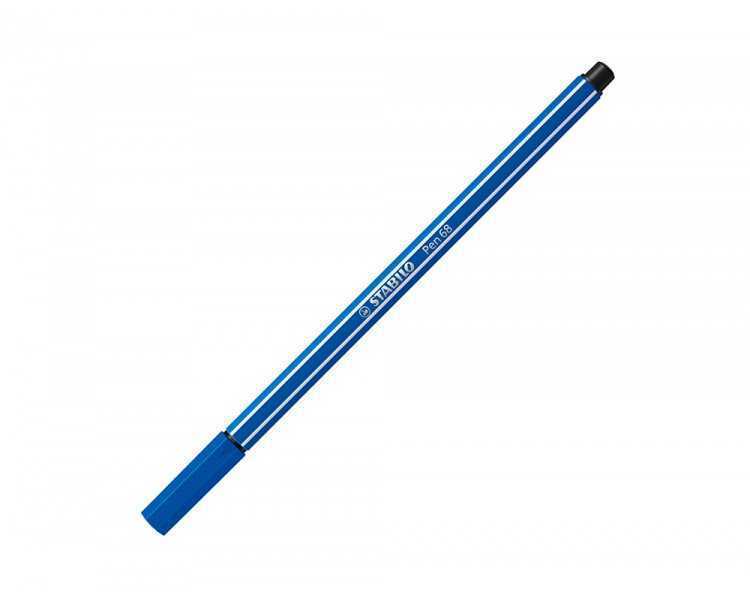 Rotulador stabilo acuarelable pen 68 azul oscuro punta gruesa 1mm