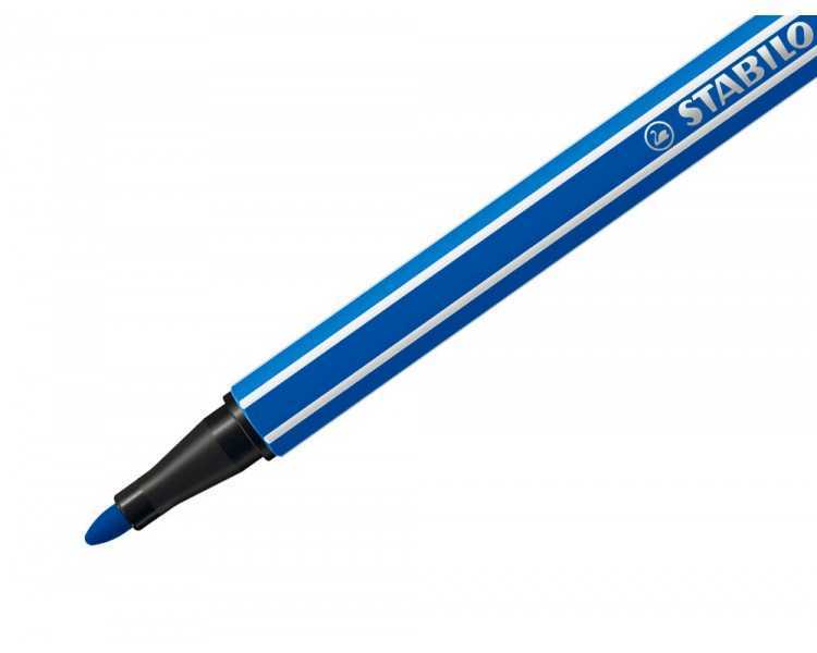 Rotulador stabilo acuarelable pen 68 azul oscuro punta gruesa 1mm