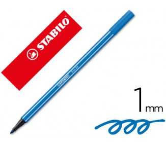 Rotulador stabilo acuarelable pen 68 azul marino punta gruesa 1mm