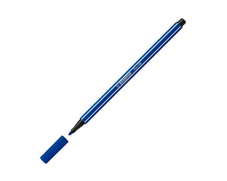 Rotulador stabilo acuarelable pen 68 azul marino punta gruesa 1mm