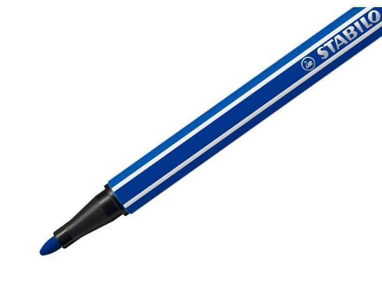 Rotulador stabilo acuarelable pen 68 azul marino punta gruesa 1mm