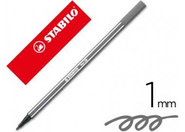 Rotulador stabilo acuarelable pen 68 gris azulado medio punta gruesa 1mm