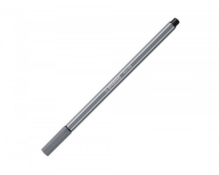 Rotulador stabilo acuarelable pen 68 gris azulado medio punta gruesa 1mm