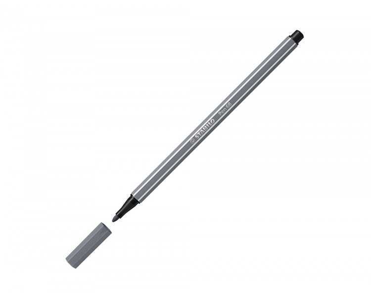 Rotulador stabilo acuarelable pen 68 gris azulado medio punta gruesa 1mm