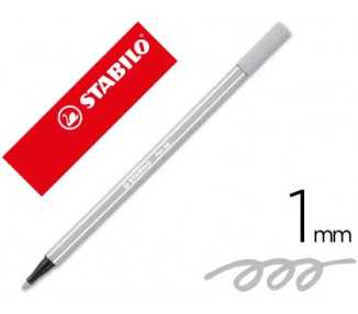 Rotulador stabilo acuarelable pen 68 gris azulado palido punta gruesa 1mm