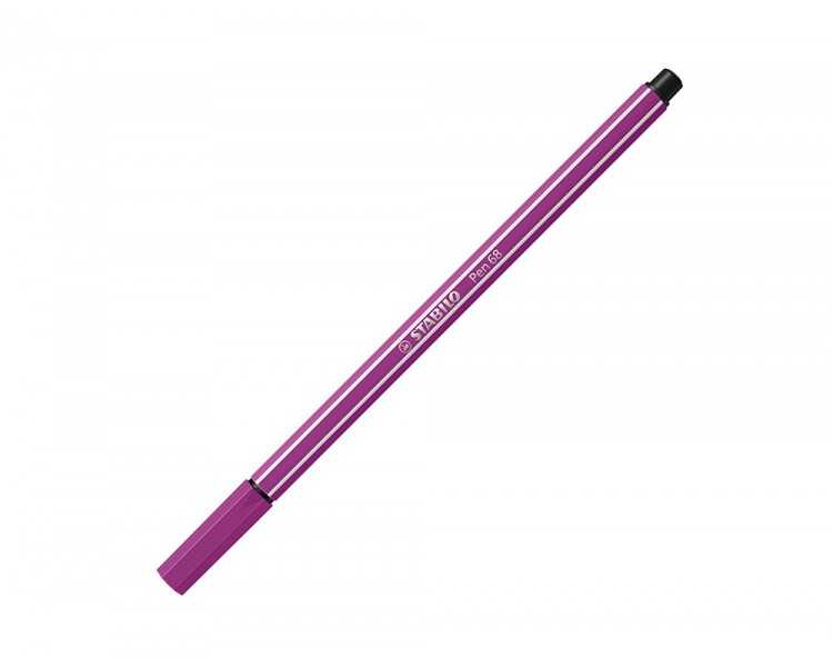 Rotulador stabilo acuarelable pen 68 lila punta gruesa 1mm