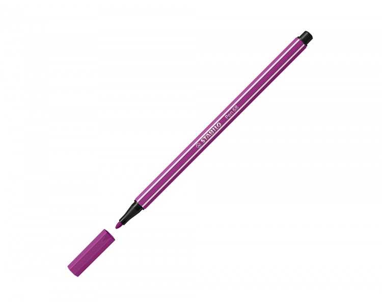 Rotulador stabilo acuarelable pen 68 lila punta gruesa 1mm