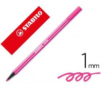 Rotulador stabilo acuarelable pen 68 rosa punta gruesa 1mm