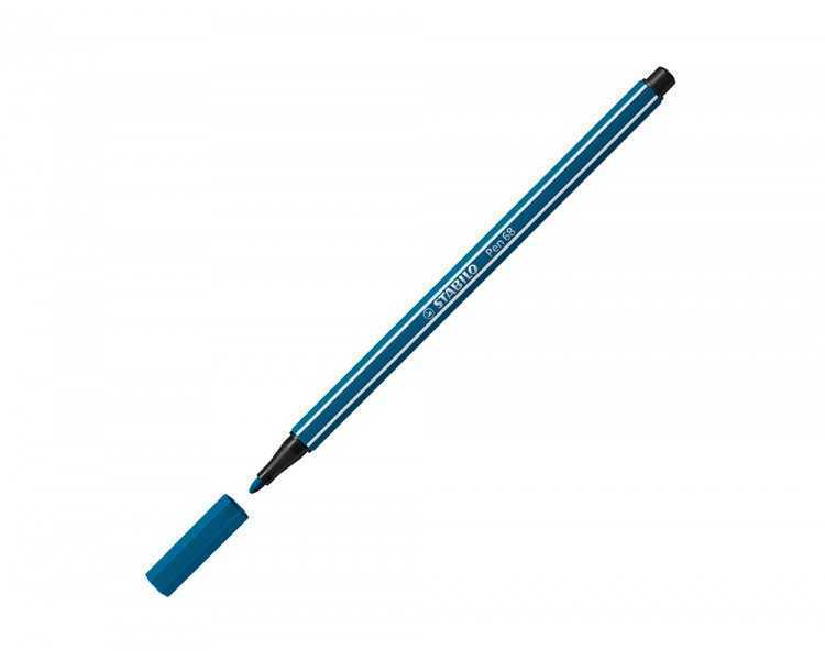 Rotulador stabilo acuarelable pen 68 turquesa punta gruesa 1mm