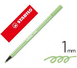 Rotulador stabilo acuarelable pen 68 verde hielo punta gruesa 1mm