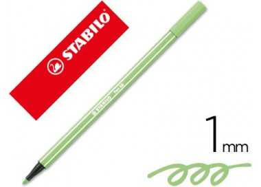 Rotulador stabilo acuarelable pen 68 verde hielo punta gruesa 1mm