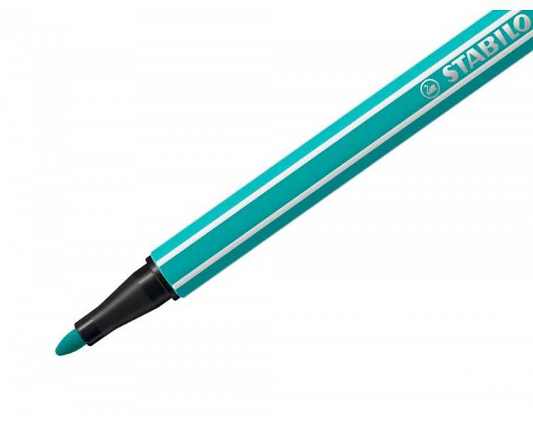 Rotulador stabilo acuarelable pen 68 verde hielo punta gruesa 1mm