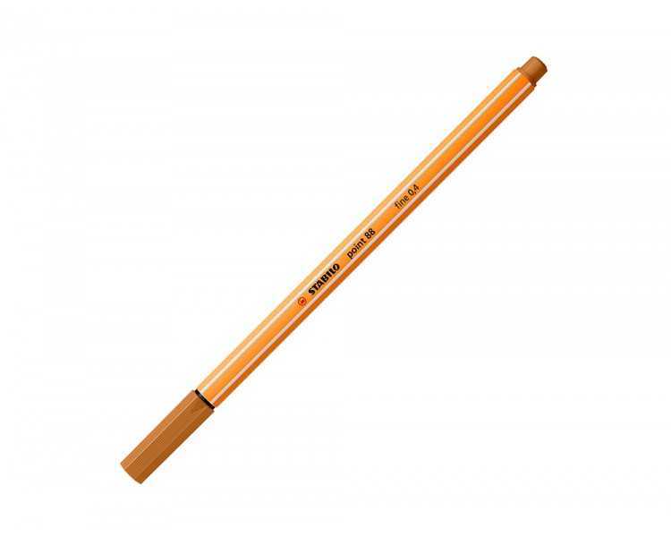 Rotulador stabilo punta de fib ra point 88 ocre oscuro punta fina 0,4mm