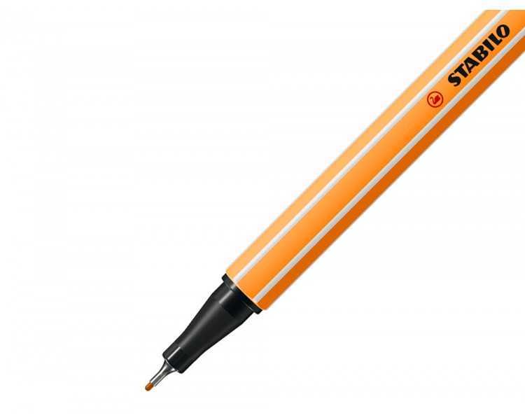Rotulador stabilo punta de fib ra point 88 ocre oscuro punta fina 0,4mm