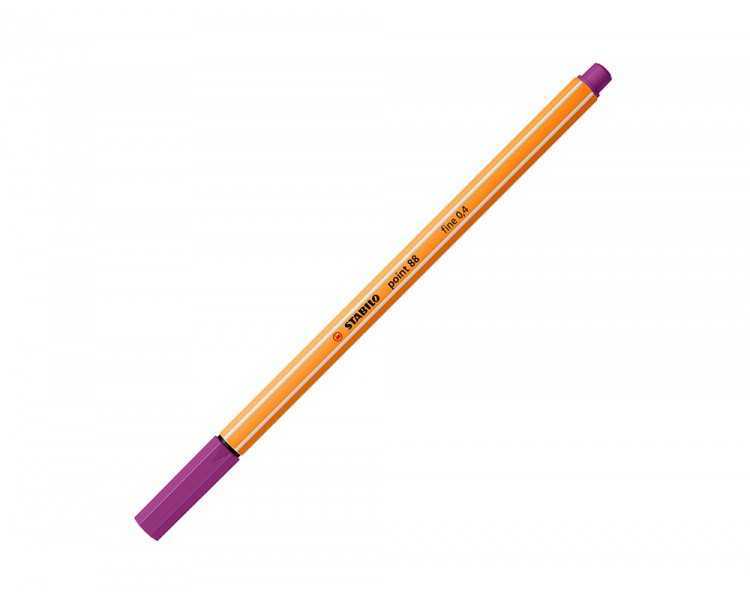Rotulador stabilo punta de fib ra point 88 lila punta fina 0,4mm