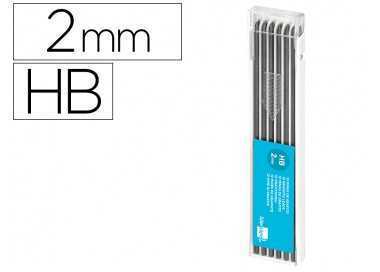 Minas liderpapel grafito 2 mm estuche de 12 minas