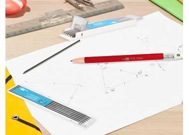 Minas liderpapel grafito 2 mm estuche de 12 minas