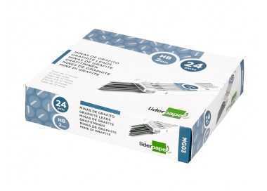 Minas liderpapel grafito 2 mm estuche de 12 minas