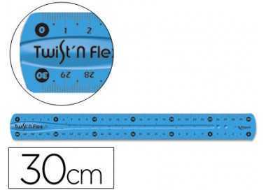 Regla maped plastico flexible de 30 cm colores surtidos