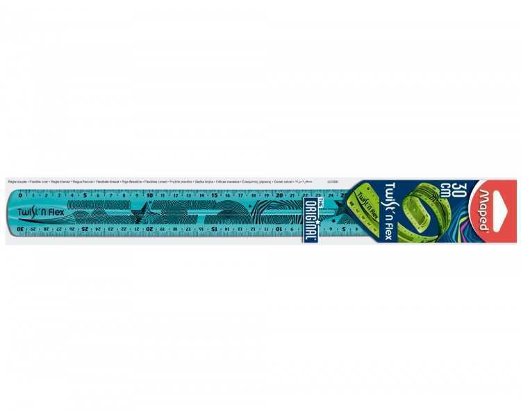 Regla maped plastico flexible de 30 cm colores surtidos