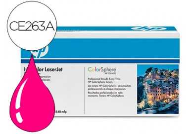 Toner hp color laserjet cp4025/cp4525 -ce263a- magenta 11.000 pags