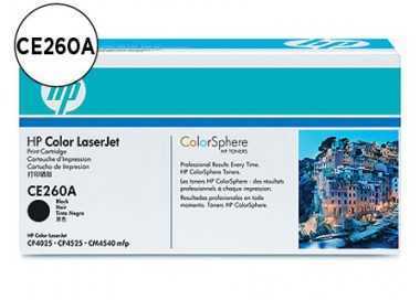 Toner hp color laserjet cp4025/cp4525 -ce260a- negro 8.500 pags