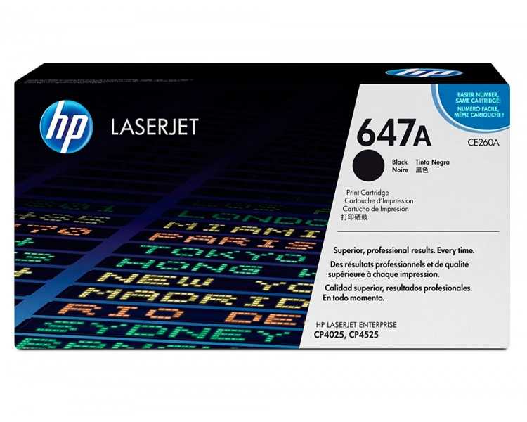 Toner hp color laserjet cp4025/cp4525 -ce260a- negro 8.500 pags