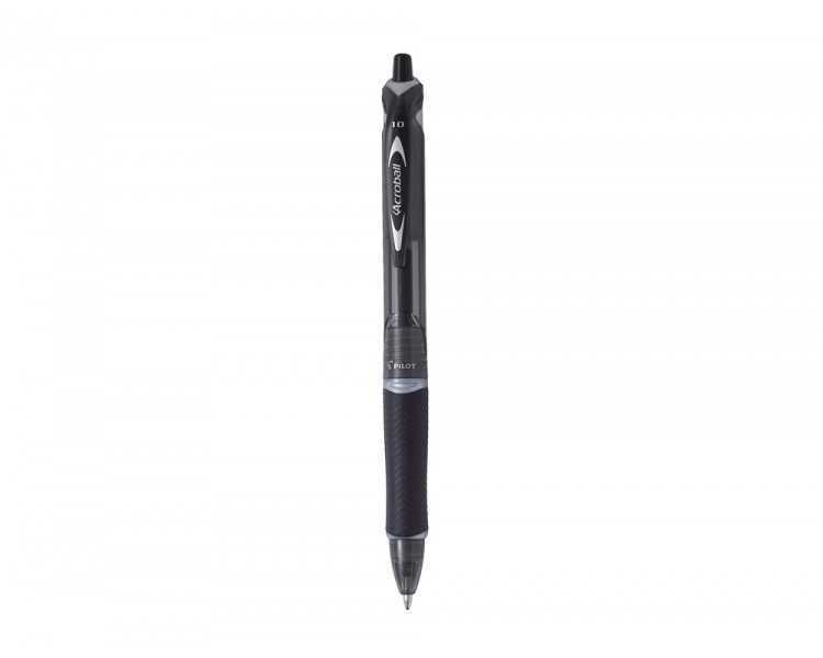Boligrafo pilot acroball negro tinta aceite punta de bola de 1,0mm retractil