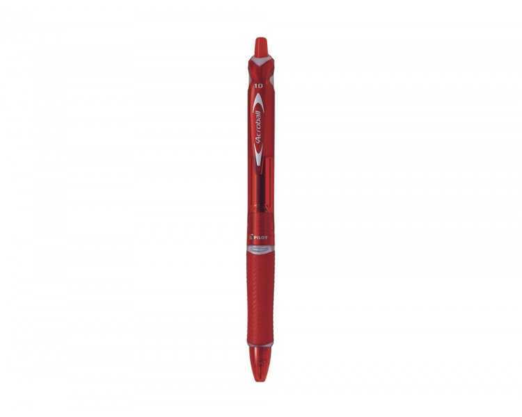 Boligrafo pilot acroball rojo tinta aceite punta de bola de 1,0mm retractil