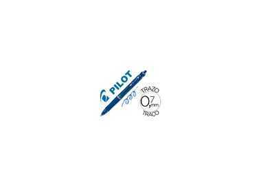 Boligrafo pilot acroball azul tinta aceite punta de bola de 1,0mm retractil