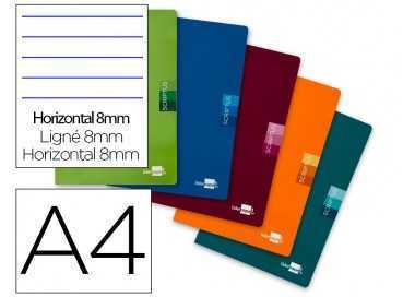 Libreta liderpapel scriptus a4 48 hojas 90g/m2 horizontal con margen