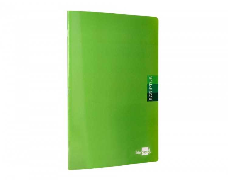 Libreta liderpapel scriptus a4 48 hojas 90g/m2 horizontal con margen