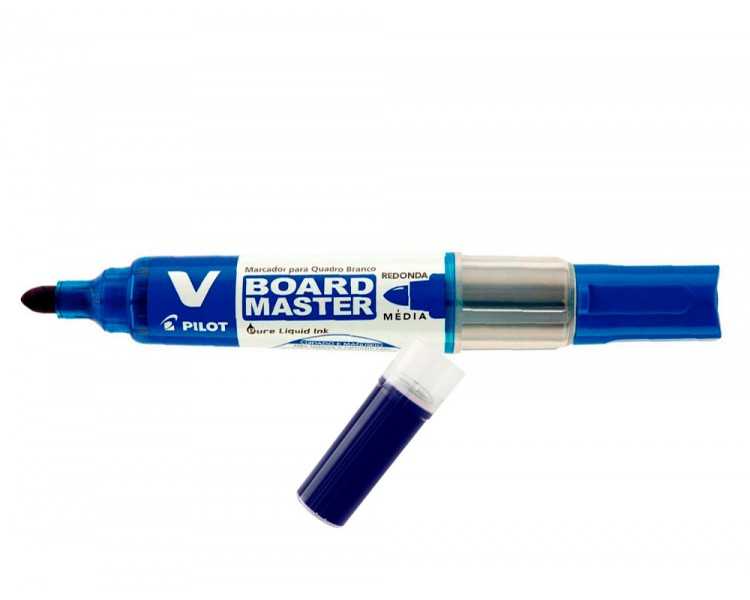 Recambio rotulador pilot v board master tinta liquida azul