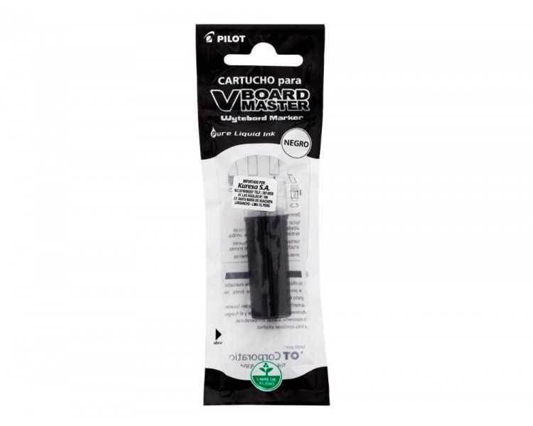 Recambio rotulador pilot v board master tinta liquida negro