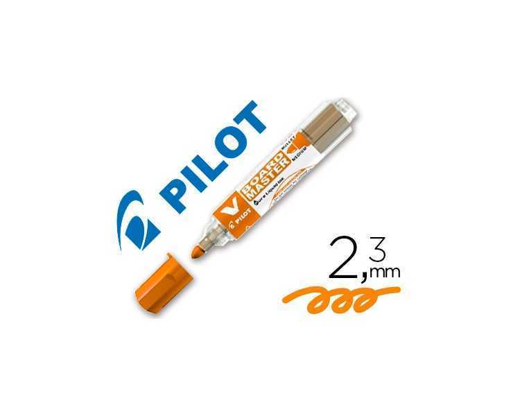 Rotulador pilot v board master para pizarra blanca naranja tinta liquida trazo 2,3mm