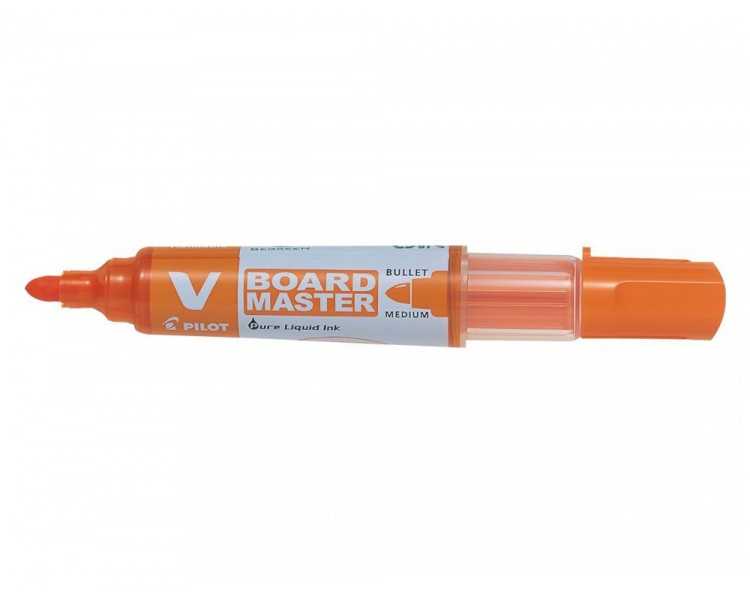 Rotulador pilot v board master para pizarra blanca naranja tinta liquida trazo 2,3mm