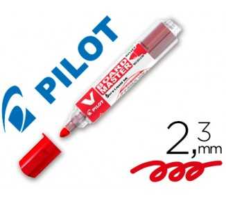 Rotulador pilot v board master para pizarra blanca rojo tinta liquida trazo 2,3mm