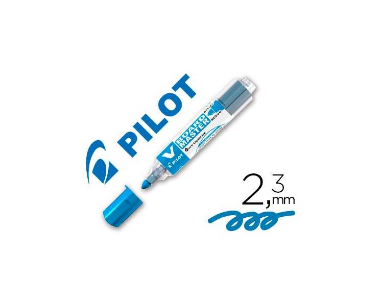 Rotulador pilot v board master para pizarra blanca azul tinta liquida trazo 2,3mm
