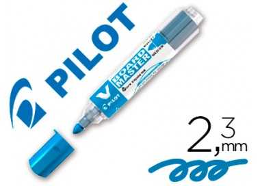 Rotulador pilot v board master para pizarra blanca azul tinta liquida trazo 2,3mm