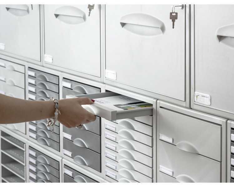 Fichero cajones de sobremesa 8206c 356x316x362 mm 6 cajones color gris