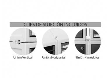 Fichero cajones de sobremesa 8211c 356x316x362 mm 11 cajones color gris