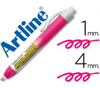 Rotulador artline clix fluorescente ek-63 rosa punta biselada 4 mm