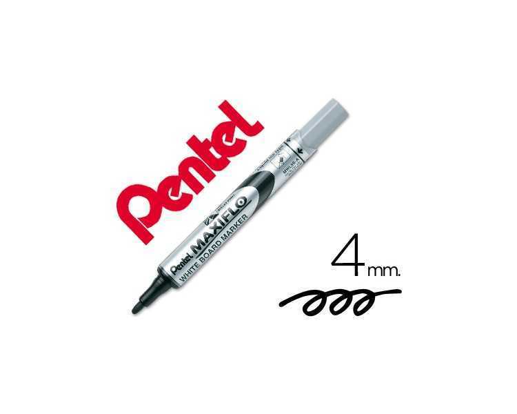 Rotulador maxiflo pentel para pizarra blanca color negro