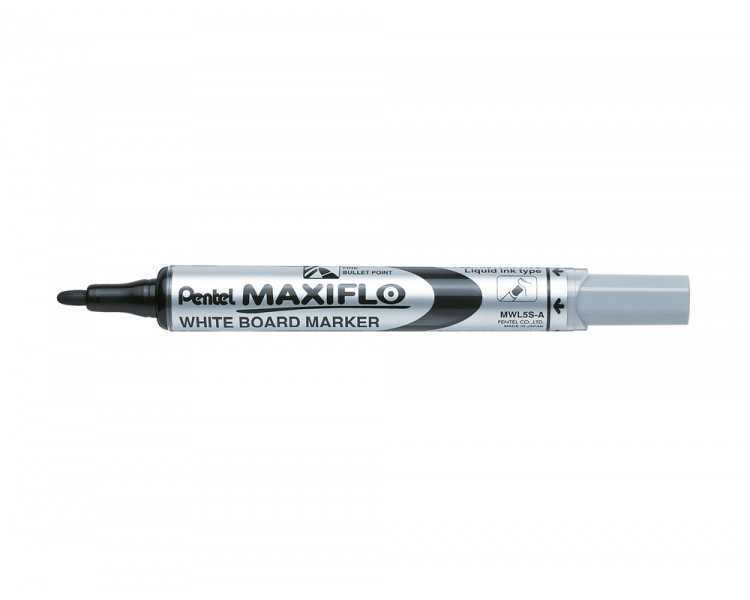 Rotulador maxiflo pentel para pizarra blanca color negro