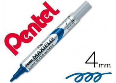 Rotulador maxiflo pentel para pizarra blanca color azul
