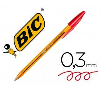 Boligrafo bic cristal punta fina rojo