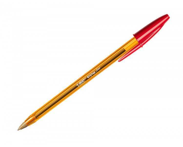Boligrafo bic cristal punta fina rojo
