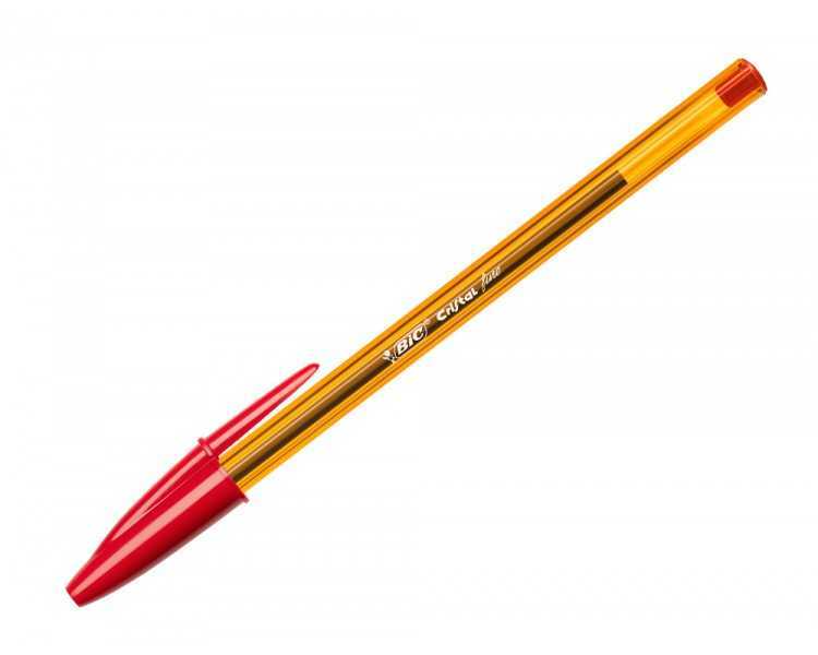 Boligrafo bic cristal punta fina rojo