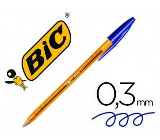 Boligrafo bic cristal punta fina azul