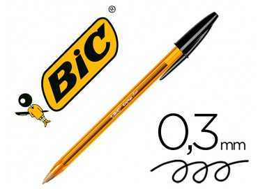 Boligrafo bic cristal punta fina negro